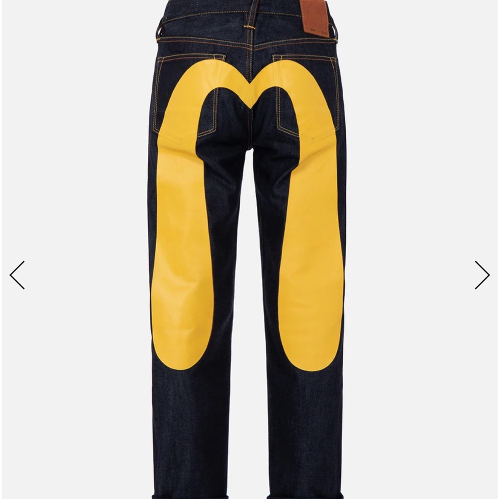 EVISU DAICOCK PRINT BAGGY-FIT JEANS #2000